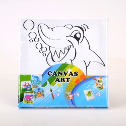 Desenli Boyama Tablosu - Köpekbalığı