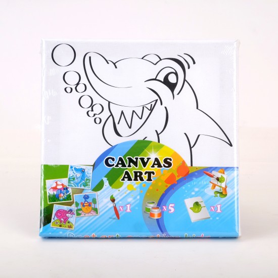 Desenli Boyama Tablosu - Köpekbalığı