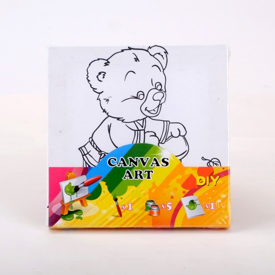 Desenli Boyama Tablosu - Ayıcık