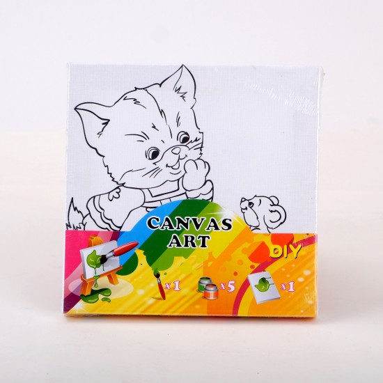 Desenli Boyama Tablosu - Kedicik