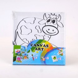 Desenli Boyama Tablosu - İnek