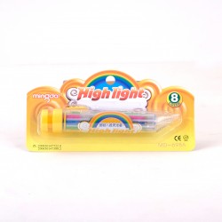 Highlight 8 Renkli Fosforlu Tükenmez Kalem